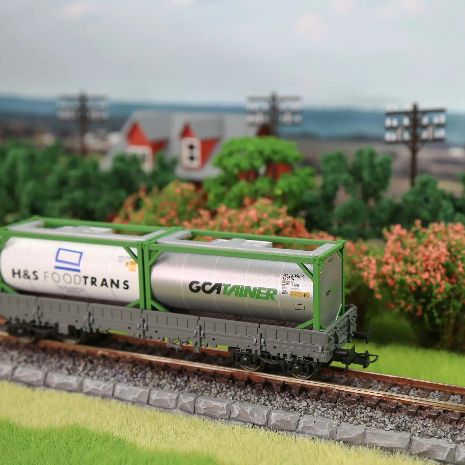 HO Scale 1:87 20' Tank 20ft Tank Shipping Container - Image 6