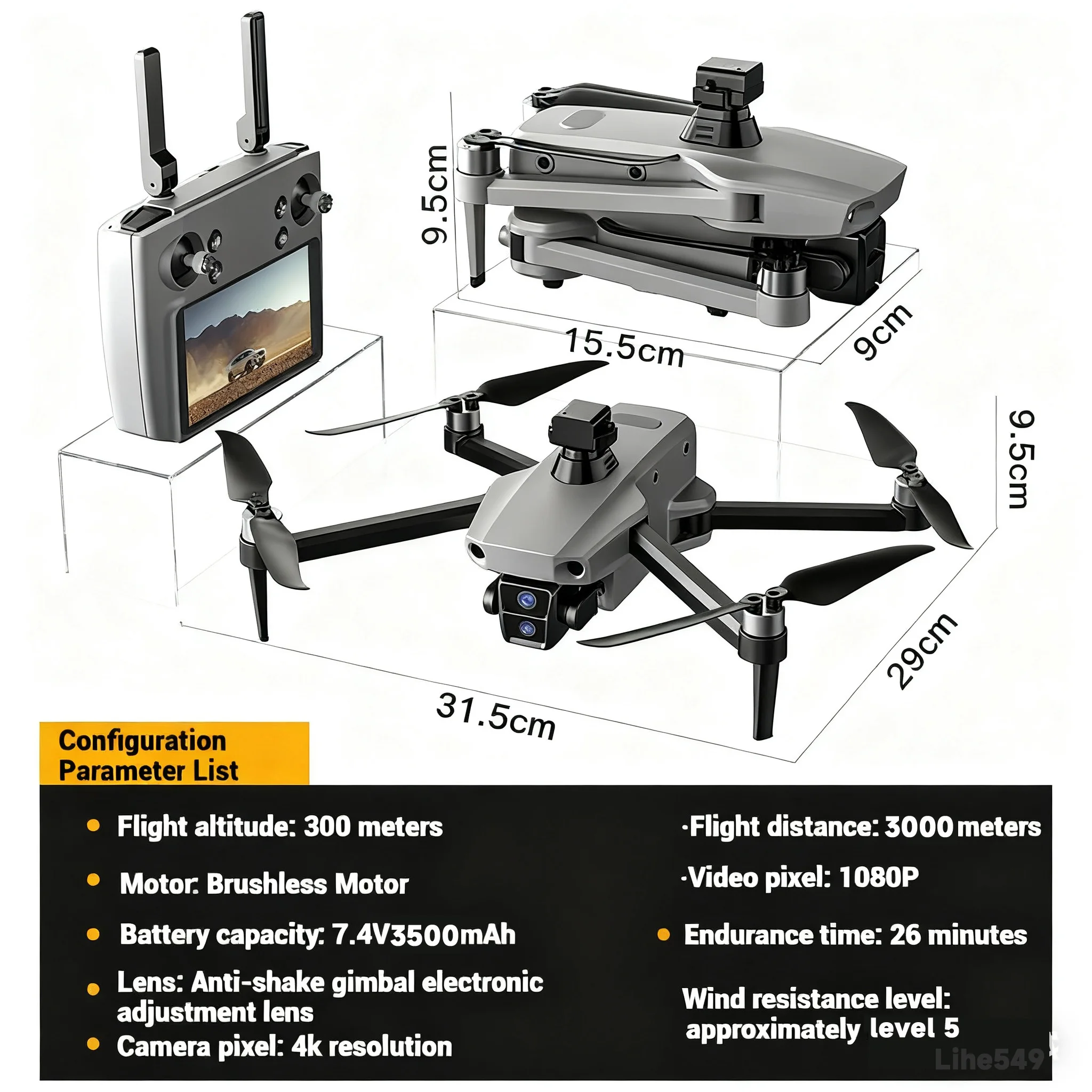 4K GPS Fishing Drone with Dual Camera 2
