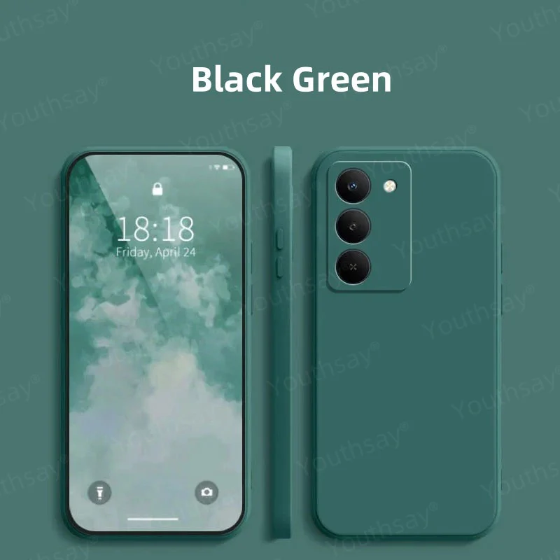 Liquid Silicone Soft TPU Phone Bumper Case Cover - Original Protective Shell