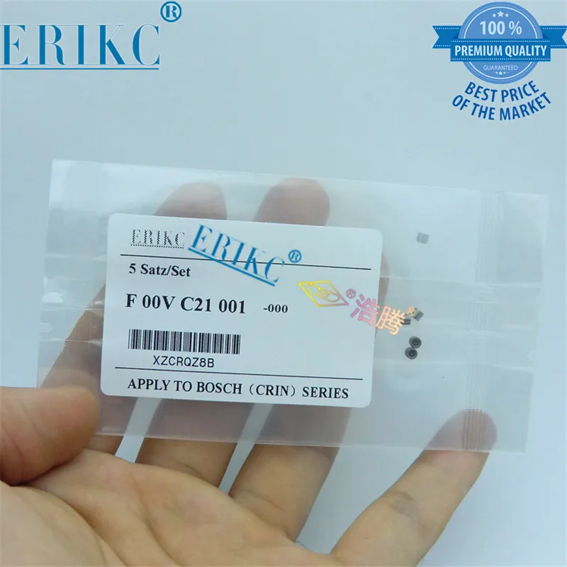 

ERIKC дизельный топливный инжектор, стальное шаровое сиденье F00VC21001, сиденье клапана F 00V C21 001 для инжектора Bos-ch 0445120