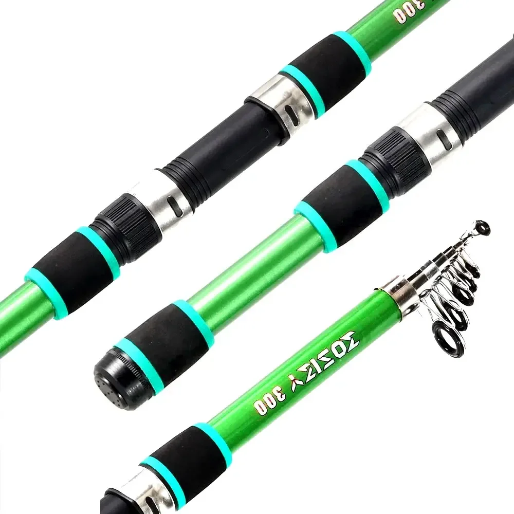 JOSBY 2.7M 2.4M 2.1M 1.8M Portable Telescopic Mini Lure Fishing Rod  Spinning Reel Carbon Fiber FRP Ultralight Carp Feeder Tackle - AliExpress