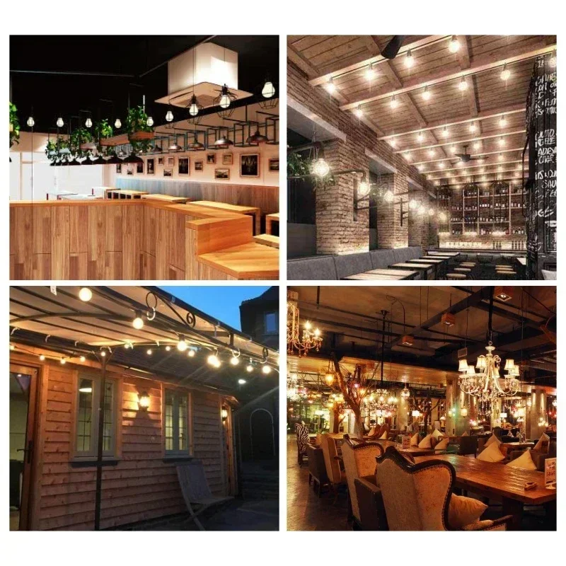 Mirror Silver Retro Edison LED Light Bulb - Vintage Filament with Warm White Lighting
