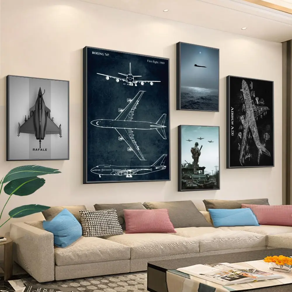 Planes Poster Classic Movie Posters Vintage Room Bar Cafe Decor Stickers Wall Painting