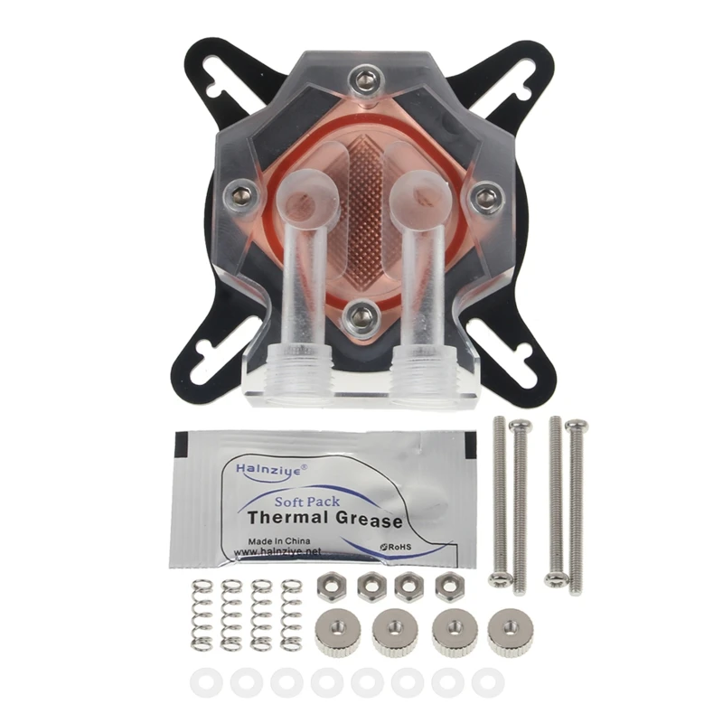

Computer PC GPU Universal Water Cooling Block Waterblock Liquid Cooler 40MM Copper Base for AMD for Intel 1156 2011 Dropship