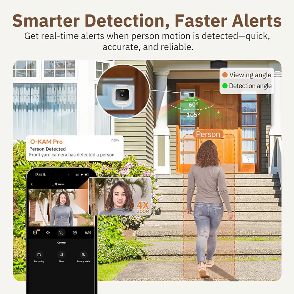5MP/2MP WiFi Window Camera Indoor Home Security Full Color Night Vision Motion Detection Pet Baby Surveillance Monitoring Camera 2