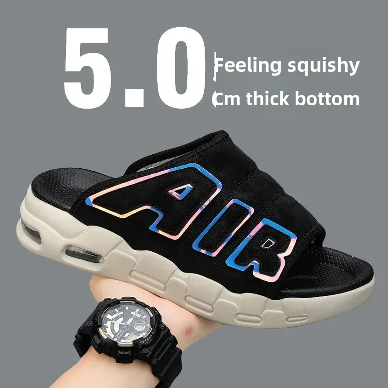 Men's Slippers Air Cushion Design Sandals Summer PVC Soft Non-slip Sports Slippers Flip Flops Sandalias Hombre