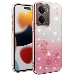 Sparkling Rhinestone Glitter Phone Case for MOTO G75 (Pink)