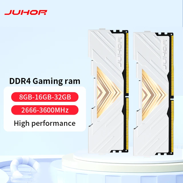 JUBathroom-Mémoire R DDR4, 32 Go, 2666MHz, 3200MHz, 3600MHz, 8 Go, 16 Go,  RAM haute performance pour les jeux de bureau - AliExpress