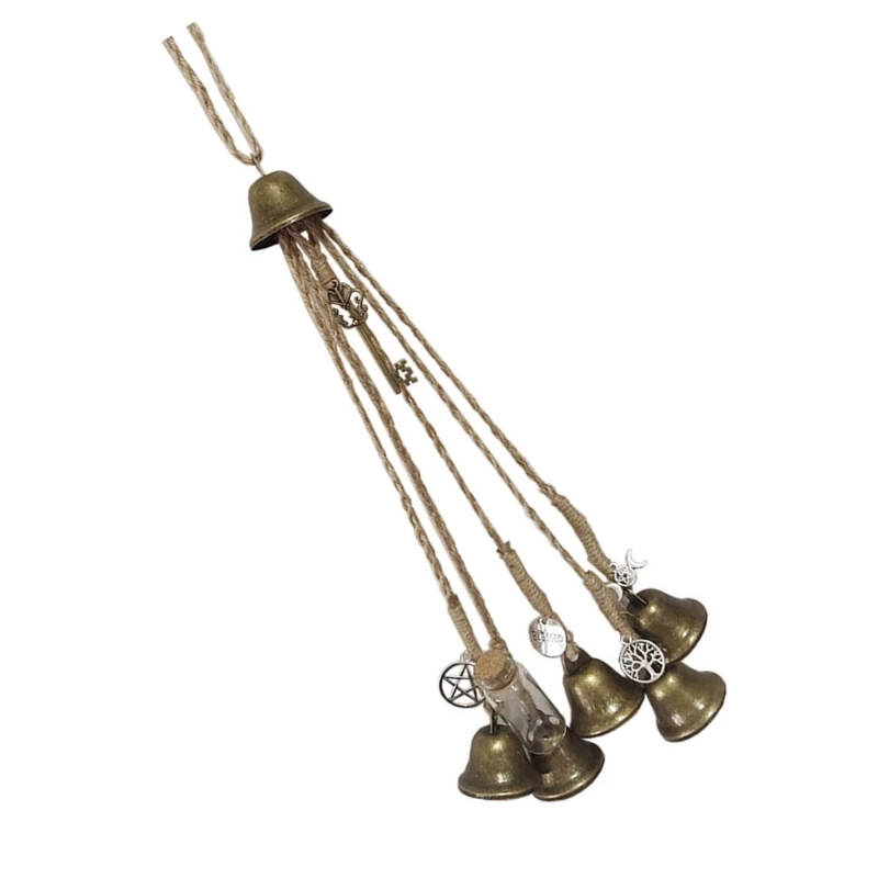 Elegant Witch Iron Wind Chimes Outdoor Garden Decoration Hang Bells Pendants 5