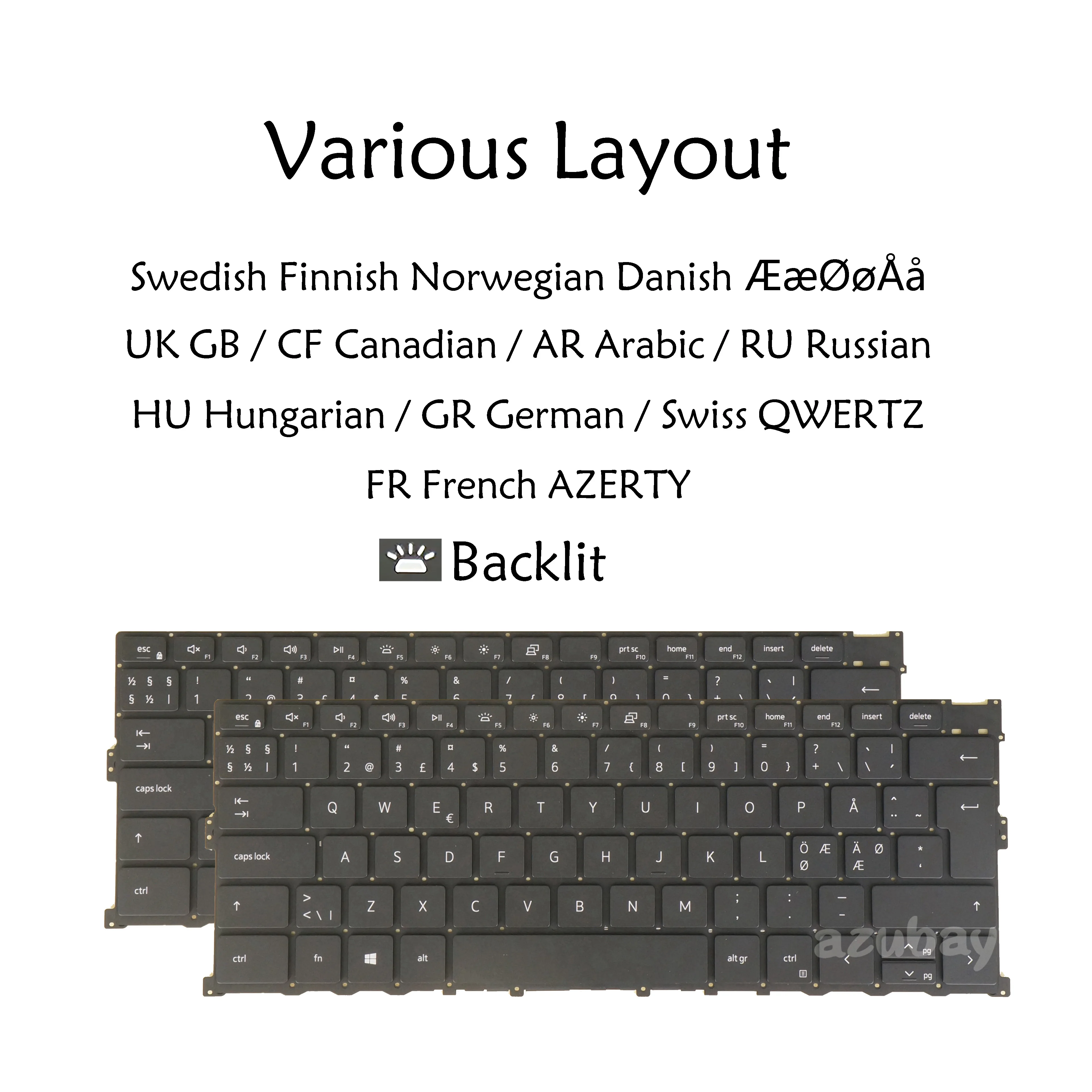 

Клавиатура для ноутбука DELL XPS 13 9300 9310 с подсветкой, швейцарская, немецкая, Венгерская, французская, Канадская, Арабская, русская, английская, Скандинавская, шведская, датская клавиатура