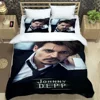 Johnny Depp Pattern Quilt Cover With Pillowcases 3D Digital Printed Bedding Set Twin Full Queen King Gift 1