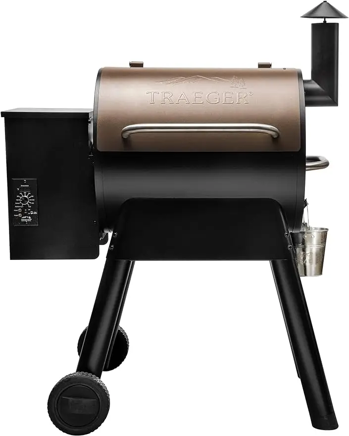 

Traeger Grills Pro 22 Electric Wood Pellet Grill and Smoker, Bronze