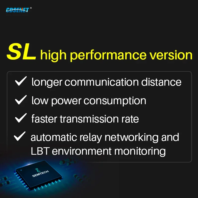 SX1268 Lora RS485 868MHz 915MHz Wireless Data Transmission CDSENET E95-DTU(900SL30-485)  30dbm 10KM  Modbus LBT Relay Network