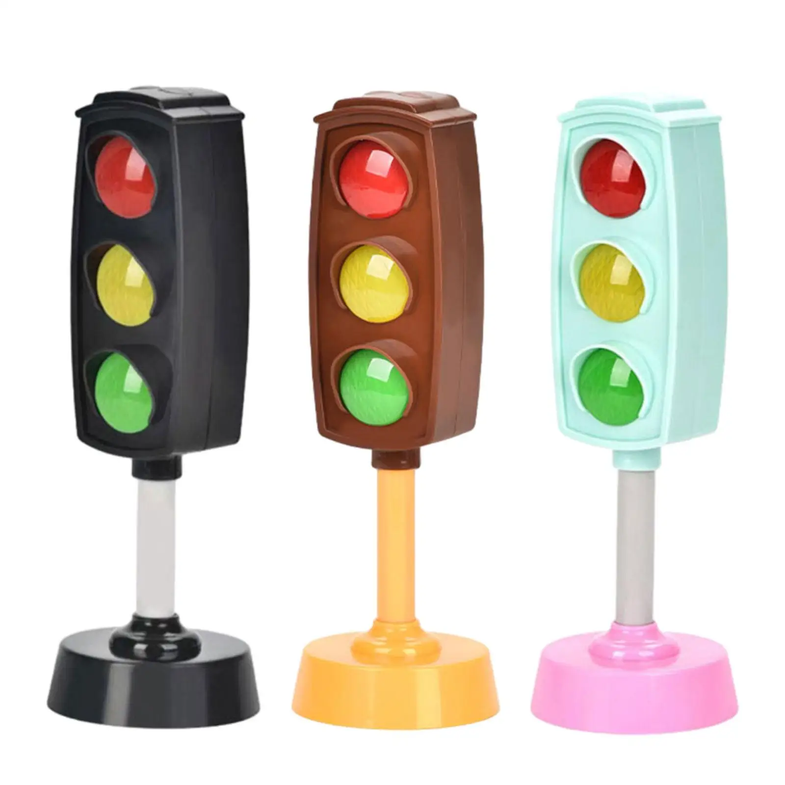 

Simulated Traffic Light Portable Secure Teaching Aids Traffic Lamps Learning Toy Pretend Toy for Students Boy and Girls Children