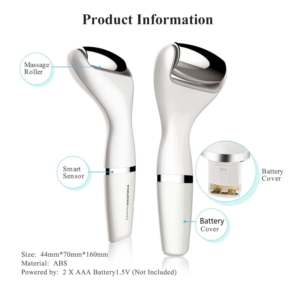 Portable Handheld Facial Roller 3D V-Shape Facial Slimming Device Micro-current Facial Roller images - 6