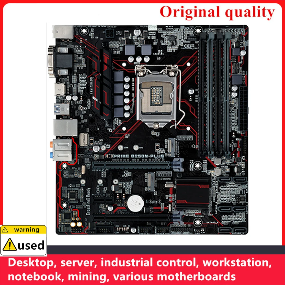 

Используется для PRIME B250M-PLUS материнских плат LGA 1151 DDR4 64 Гб M-ATX для Intel B250 десктопной материнской платы SATA III USB3.0