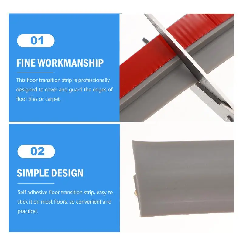 Description Picture 2 of itemFloor Trim Transition Strip Solid Wood Thresholds for Doorways Pvc Carpet Edging
