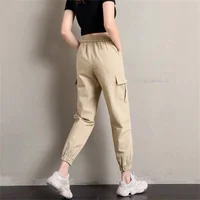 Cool Cargo Pants Women Casual Harajuku  Joggers High Waist Loose Female Hip Hop Trousers Korean Punk Pants Funny Capri Femme - Image 3
