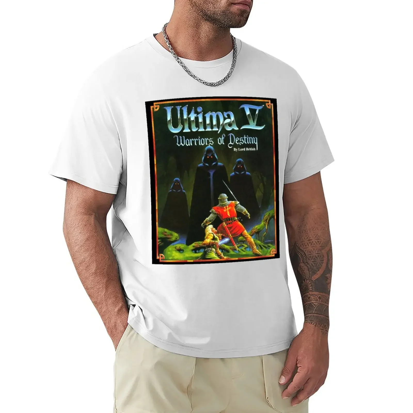 

Ultima V T-Shirt korean fashion kawaii clothes summer top mens graphic t-shirts anime