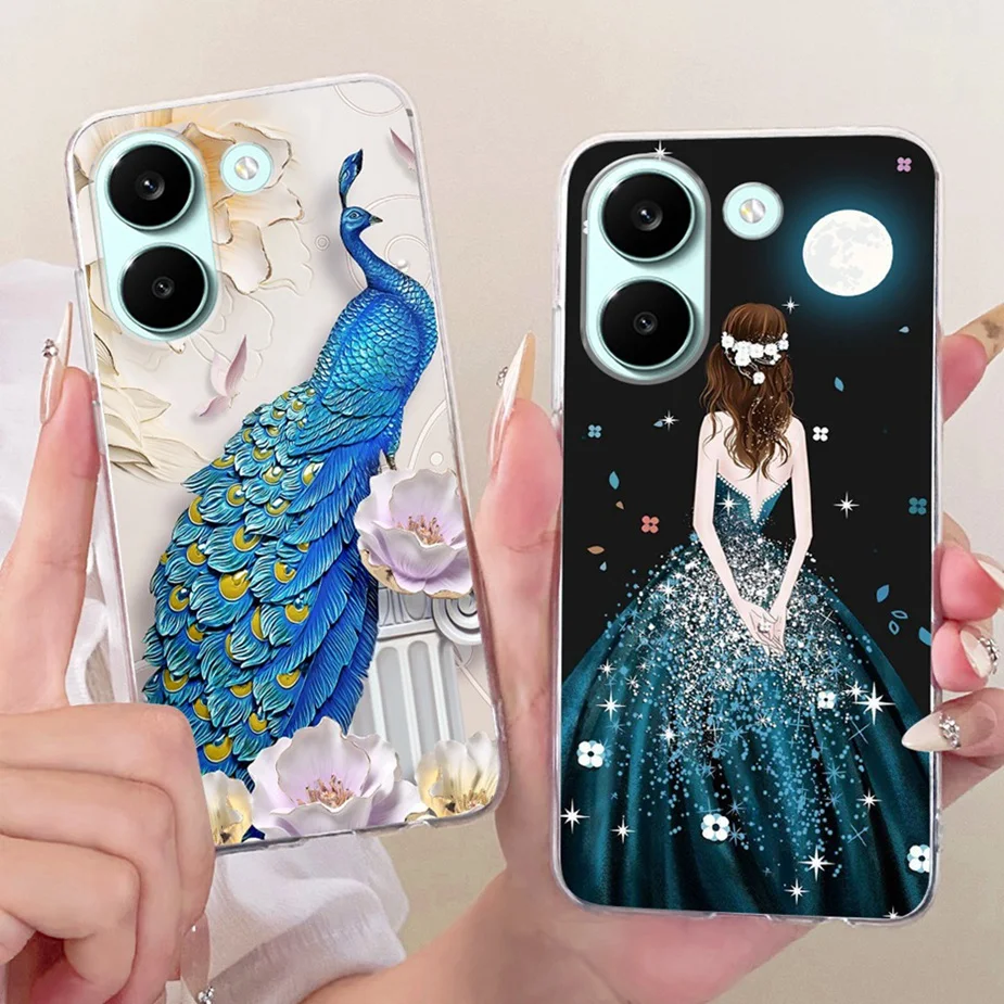 Colorful Flowers Painted Soft Slim Phone Case Cover