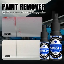 

50ml 100ml Car Paint Remover Spray Quick Paint Removal Metal Surface Paint Remover Car Detailing Maintenance Cleaning Tool
