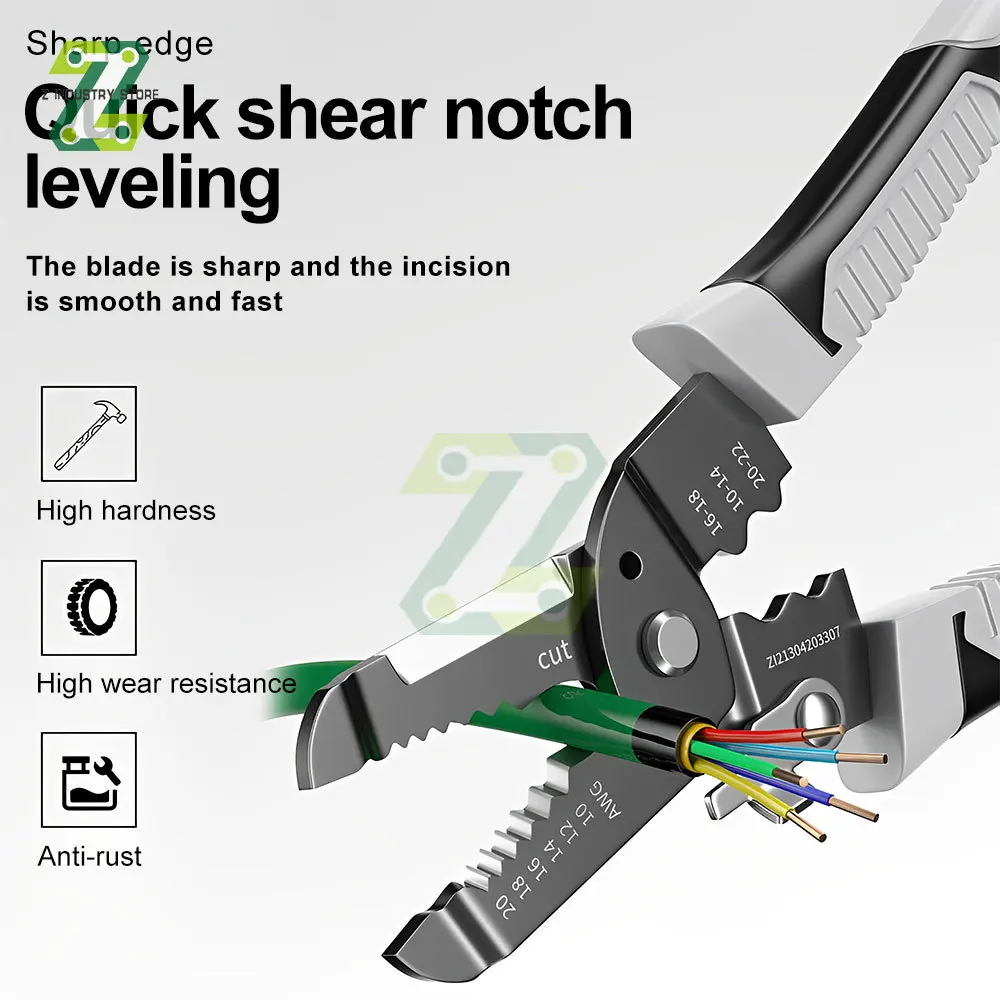 

Wire Stripper Decrustation Pliers Multi tool ire Stripper Electric Cable Stripper Cutter Multifunctional Wire Repair Tool Pliers