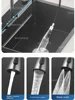 Waterfall Large Single Sink Kitchen Stainless Steel with Trash Can Multifunctional Vegetable and Dishwashing Basin Sink 4