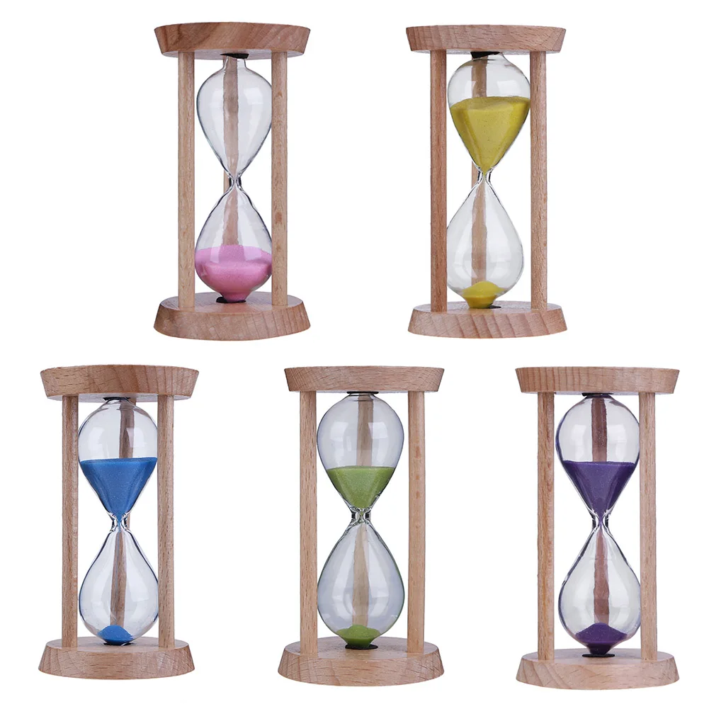 Beech Wooden Sand Clock 3 Minutes Hourglass Sandglass Kids Children Gift Home Suppliers Interior Accessories 2