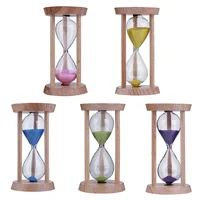 Beech Wooden Sand Clock 3 Minutes Hourglass Sandglass Kids Children Gift Home Suppliers Interior Accessories 2