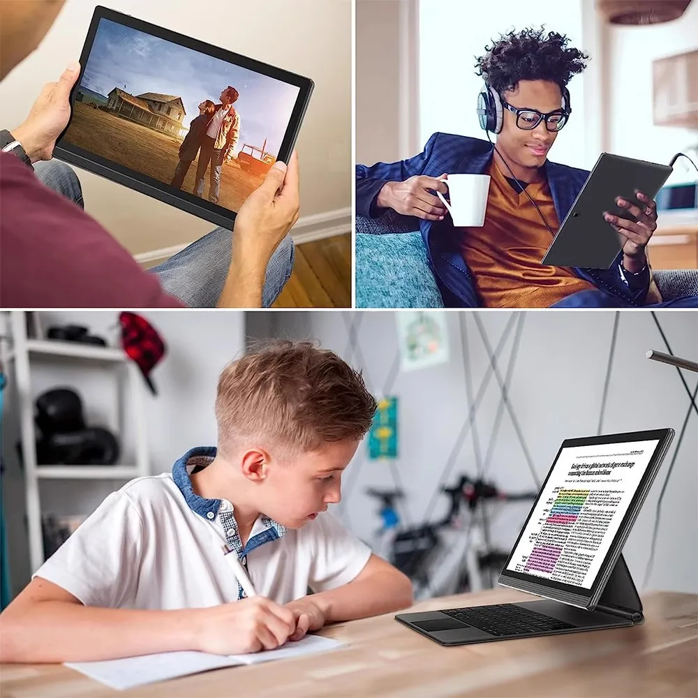 Global Version 14 Inch 1920x1080 IPS Big Screen Tablet PC 5+13MP Camera 12+256GB Deca-Core планшет 2 IN 1 Tablets Android Laptop 6