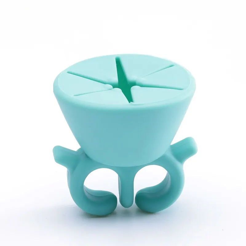 WearableNailPolishHolderRingFingernailPolishingToolManicureand