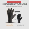 Autumn Winter Outdoor Sports Cycling Durable Velvet Warm Gloves Touch Screen Waterproof Windproof Anti-slip Cold Resistant 3