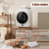 Dryer, 110V 10Lbs Portable Clothes Dryer with 5 Drying Modes, Stainless Steel Tub, 1.5 cu.ft Front Load Mini Dryer Mach 3
