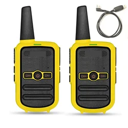 Walkie talkie KD C52 – émetteur récepteur portatif, Station Radio amateur bidirectionnelle, cadeau pour enfants, 2 pièces WLN KD C52 MINI 