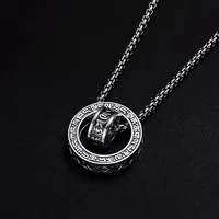 Collier pendentif en argent Sterling 925, magnifique Vintage pour femmes et hommes, chaîne de clavicule à la mode, bijoux de mariage, cadeaux de fête, nouvelle collection 6