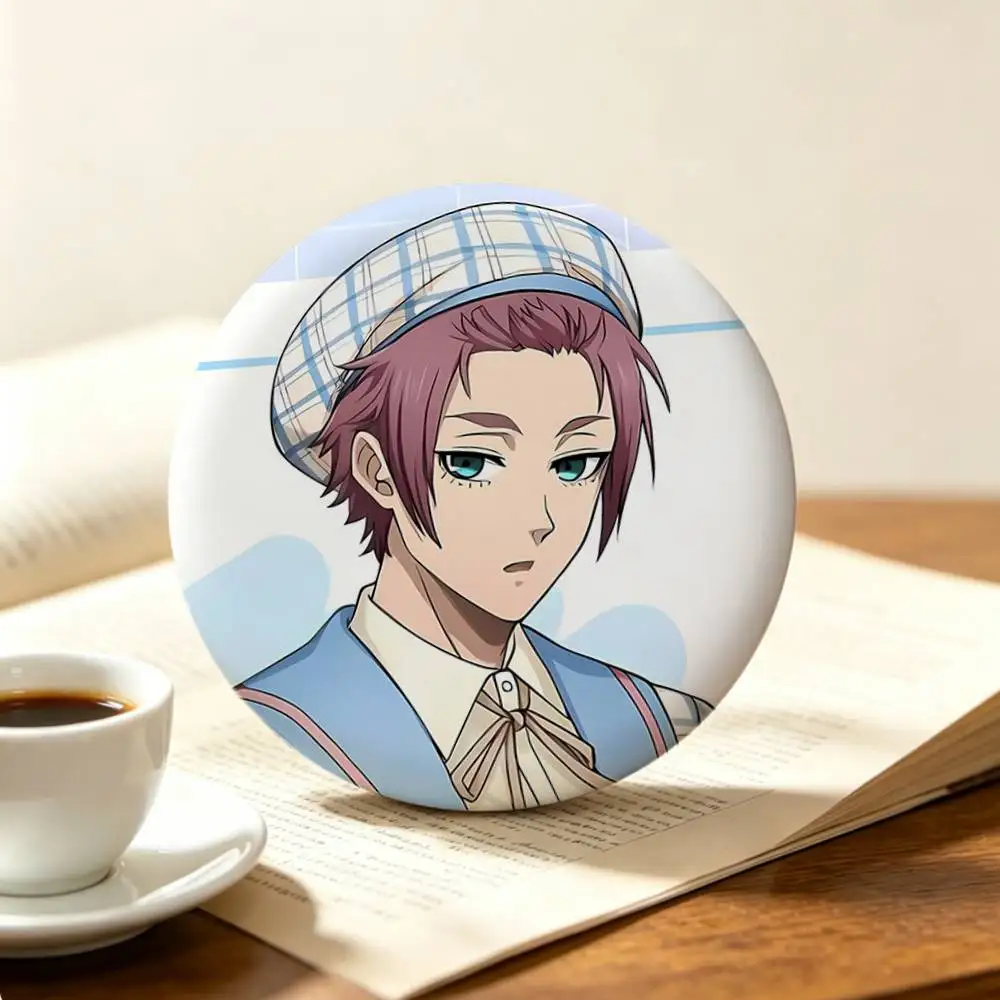 Blue Lock Official Sae Itoshi Tinplate Button Pin Badge for Apparel and Accessories