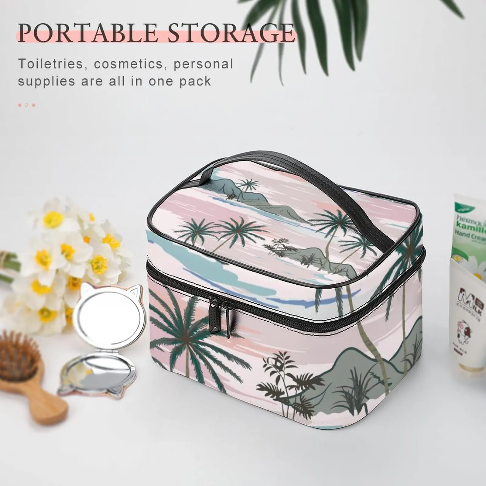 Customized Pattern Makeup Bag Colored Printing Makeup Bag Women Multifunction Cosmetic Bag Toiletries Organizer Storage Wash Bag