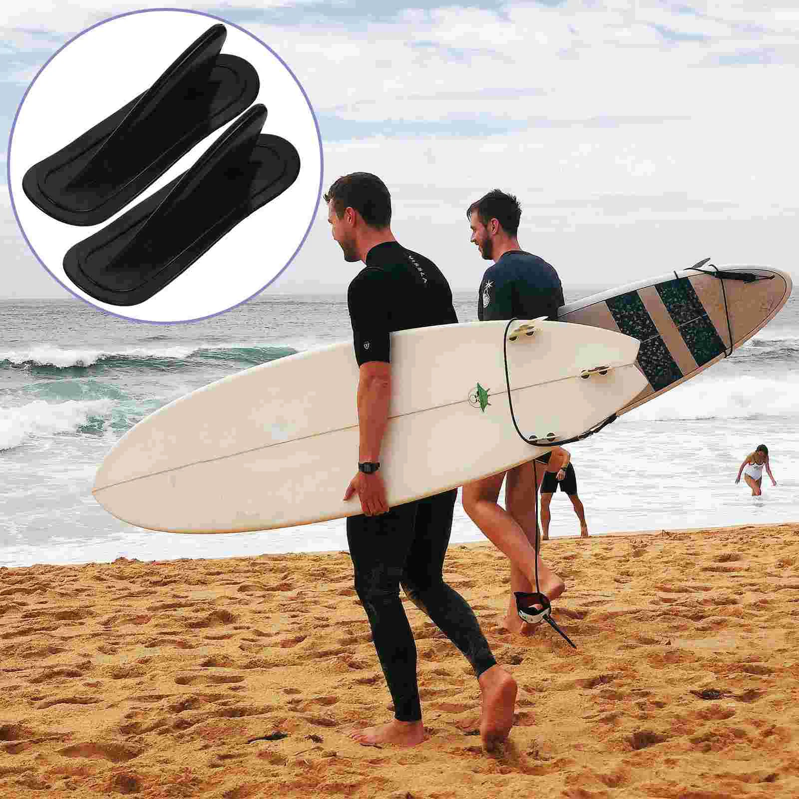 

2 Pcs Inflatable Boat Shark-fin Surfboard Boat SUP Detachable Splitter Paddler Tail Rudder (Single Slice)
