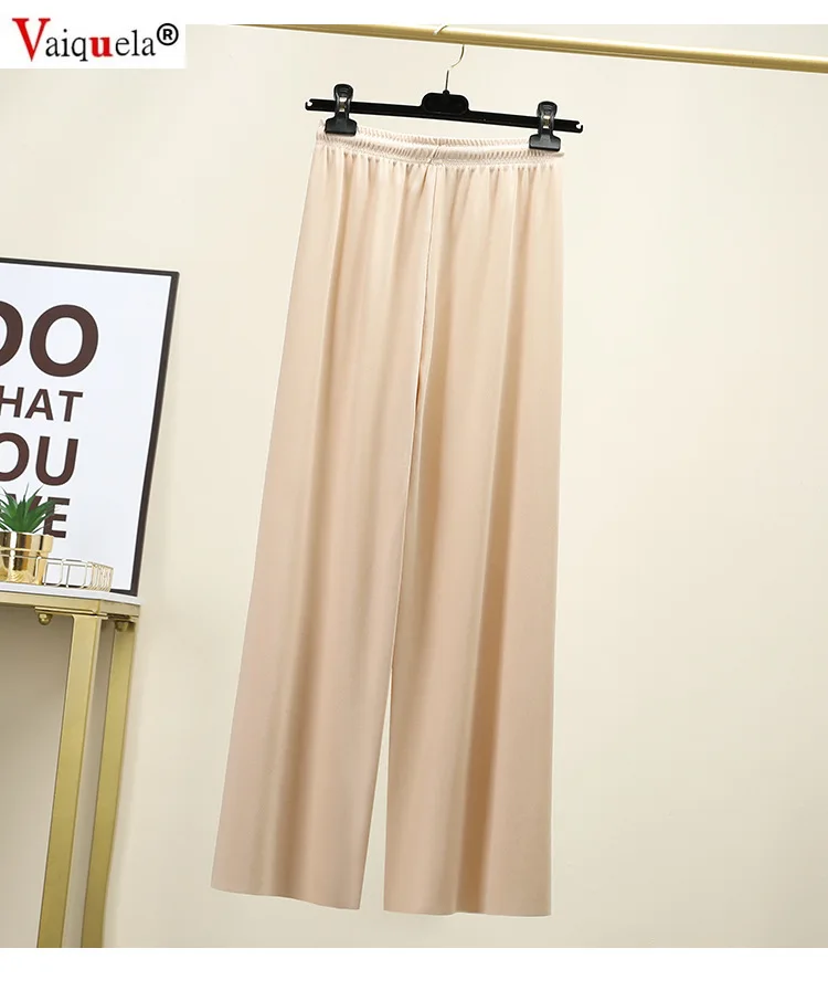 Long pants women's straight pantalon pour femme pants loose thin high waist women broad-legged pants sweatpants stacked leggings