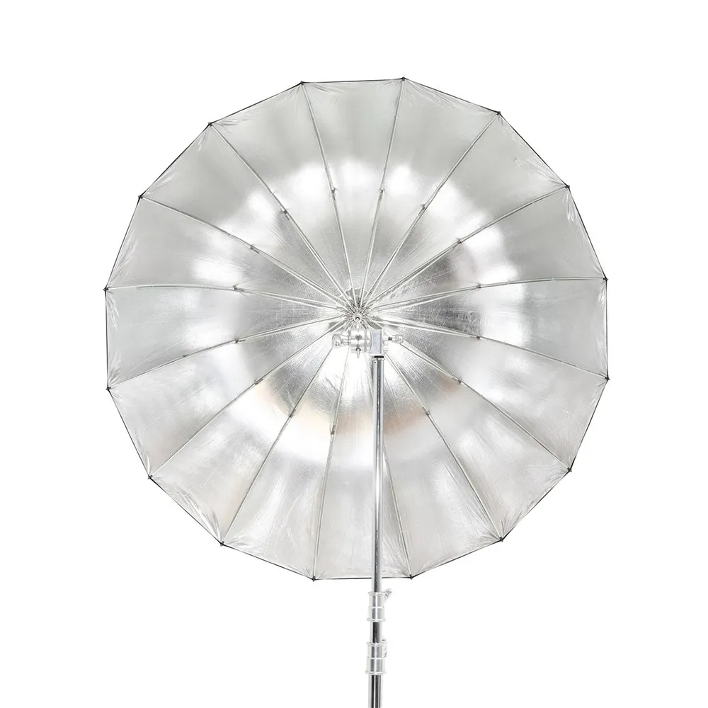 고독스 UB-130S 51인치(130cm) 파라볼릭 블랙 반사 우산 스튜디오 조명 우산 (블랙 실버 디퓨저 커버 천 포함)