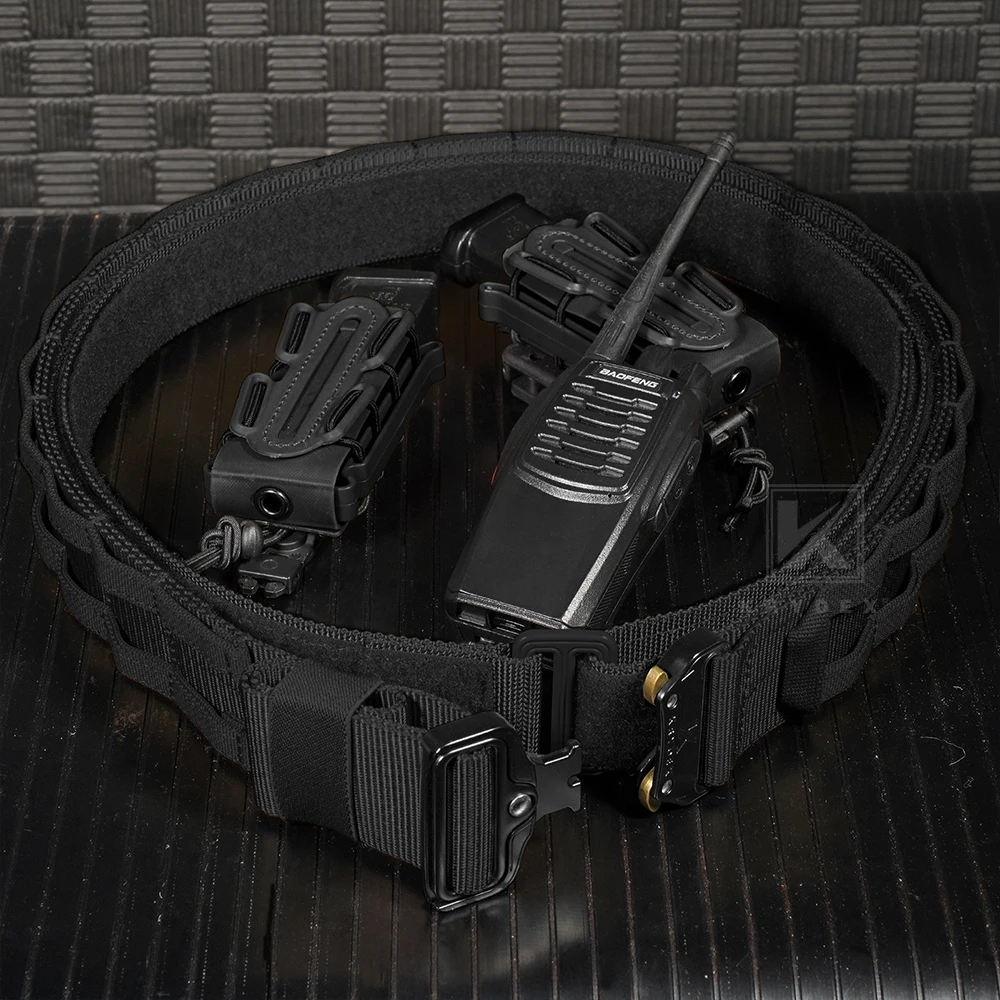 KRYDEX Taktische EDC 1,5 "Duty Gürtel Verdeckte Trage Basis Gürtel Haken & Schleife Innen Gürtel Männer Taille Gürtel Jagd Zubehör – Detail 9