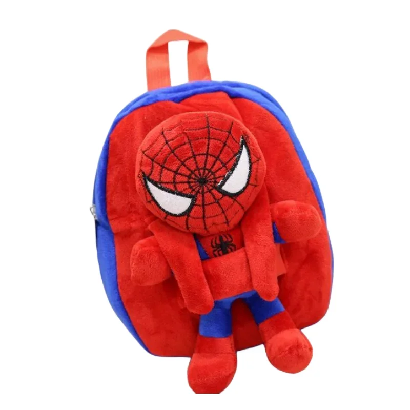 Cosplay Series Spiderman Cartoon Anime Plush Toy Children Leisure Cute Kindergarten Backpack Holiday Gift