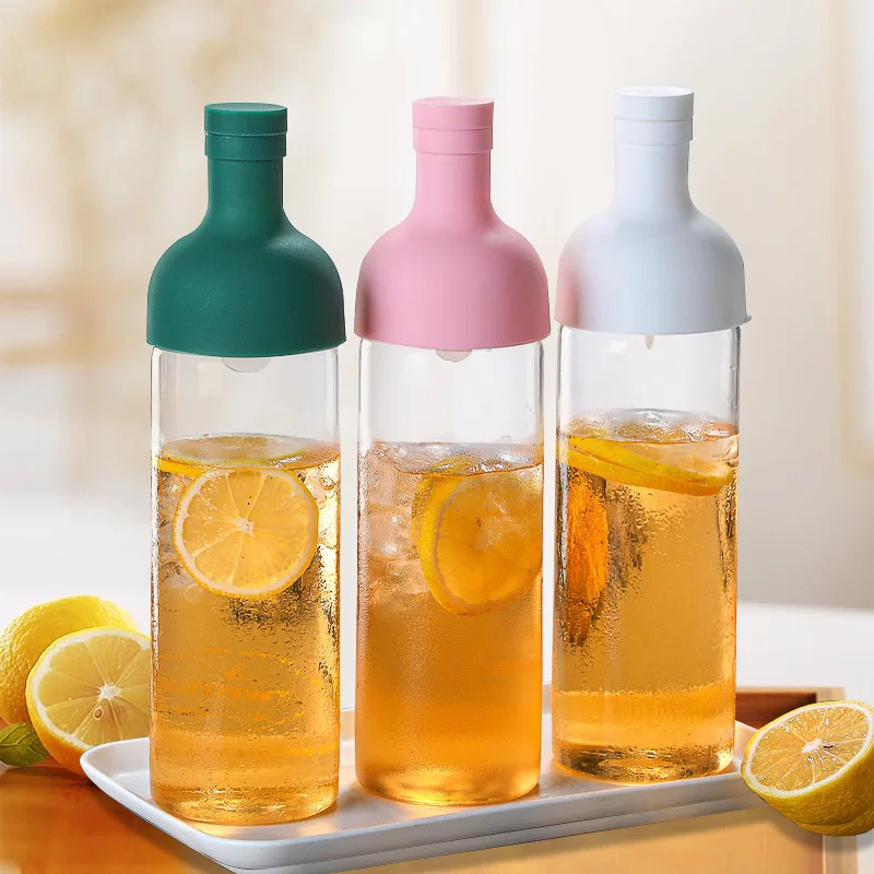 New 350ML/750ML/1L Cold Brew Coffee Glass Bottle Pot Filtered Cold Brew Bottle Portable Cold Brew Cup Cold Water Cup 1