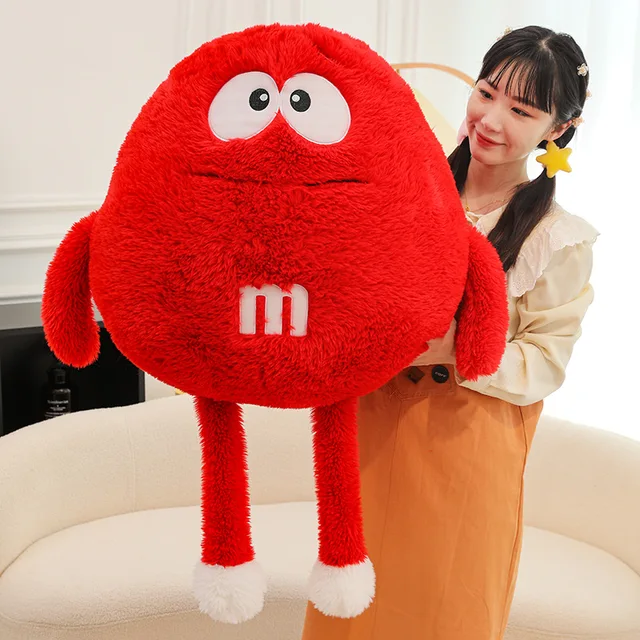 5 flavors M&m's Plush Pillows Kawaii Cute Stuffed Toys Funny M