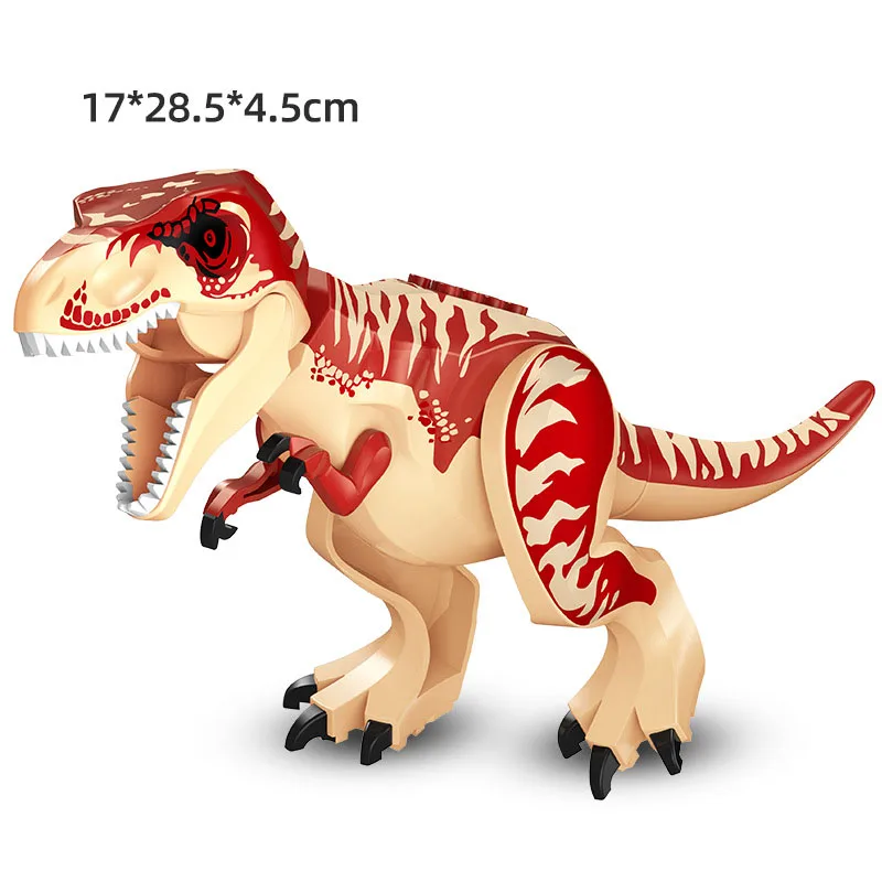 쥬라기 디노 세계 대형 공룡 피규어 벽돌 빌딩 블록 Velociraptor T-Rex 트리케라톱스 Indominus Rex Toys For Kids