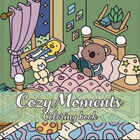 Halloween Coloring Book COZY Moments Coloring Book For Adults And Teens Featuring Adorable Creepy Creatures for Halloween Gifts 1