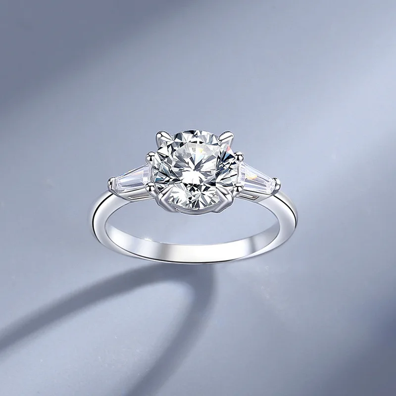 

Destiny Sangsheng Ring Women's 925 Sterling Silver Popular Women's Jewelry Elegant Mosonite Ring