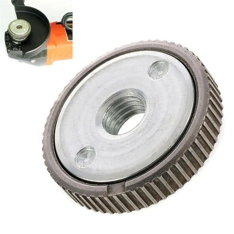 Locking Plate Chuck M14 Thread Angle Grinder Inner Outer Flange Nut Set Tools Power Replacement for Bosch Metabo Makita