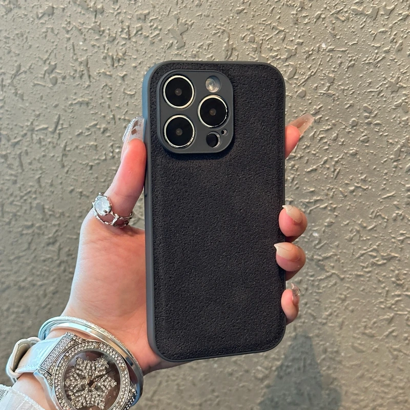 Luxury Leather Moon Pit Pattern Shockproof Phone Case Cover
