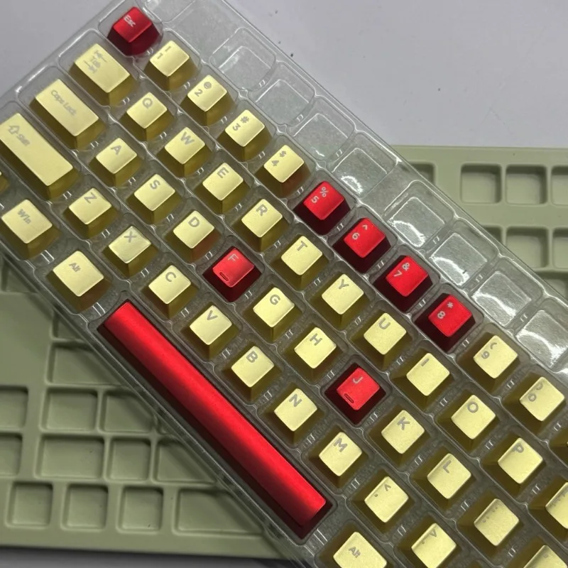 金属キーキャップセットカスタムアルミゴールドキーキャップ亜鉛合金